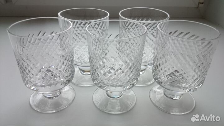 Фужеры Бокалы Хрусталь СССР 10,5 см Есть 5 шт