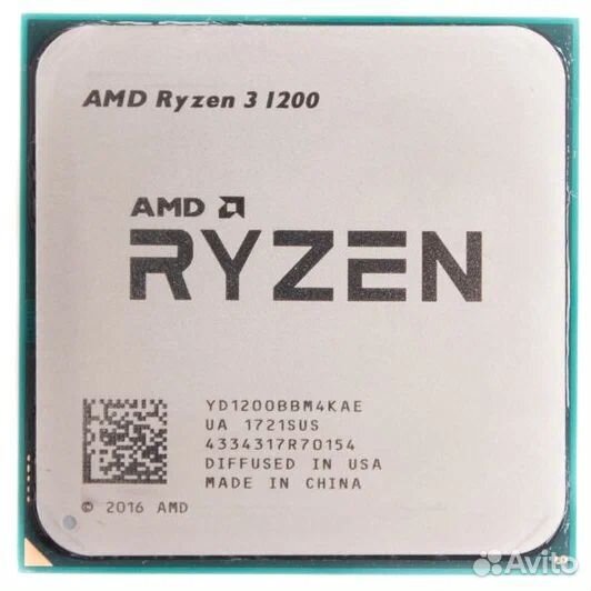 Процессор Ryzen 3 1200 AM4, 4 x 3100мгц