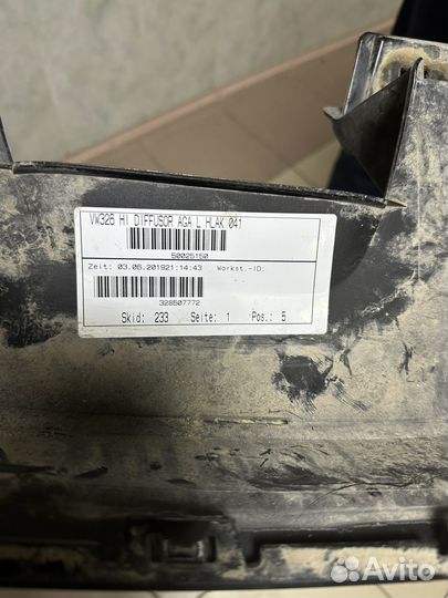 Диффузор заднего бампера tiguan