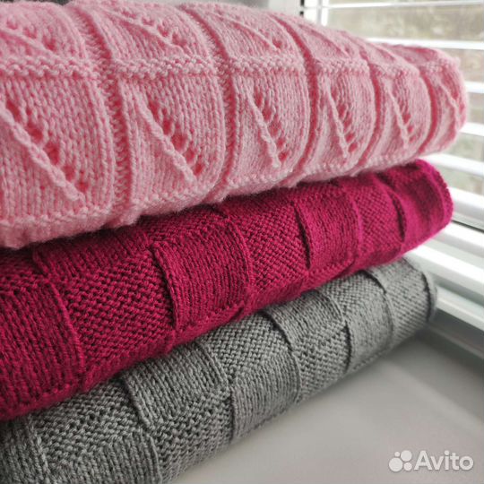 Плед детский вязаный