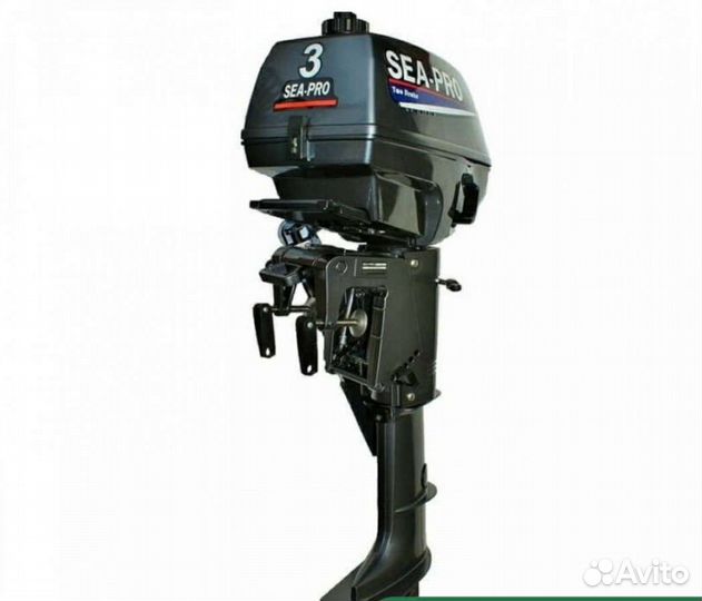 Лодочный мотор Sea-Pro 3 л.с 70см3 аналог Ямаха