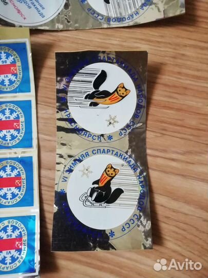 Наклейки Красноярск 1986г СССР редкость