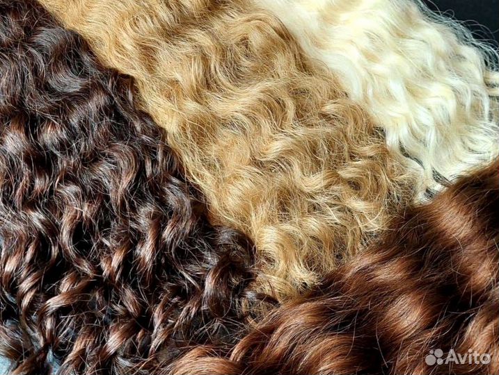 Волосы для наращивания Exclusive +, 70см, кудри