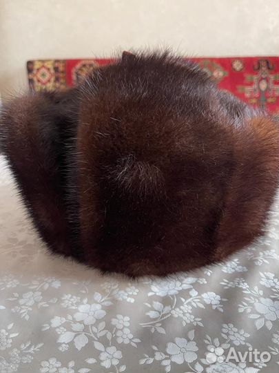 Норковая шапка мужская