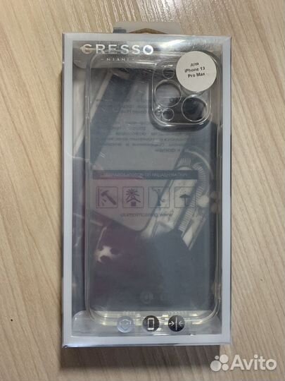 Чехол на iPhone 13 pro max прозрачный gresso