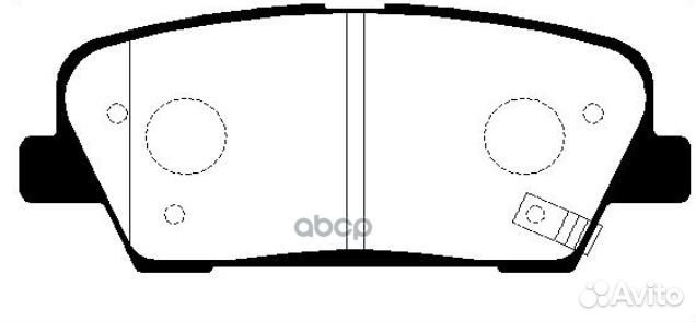 Ckkk-44 Колодки тормозные дисковые зад