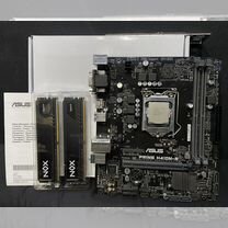 Материнская плата Asus prime h410+ i5 10400f+ 32gb