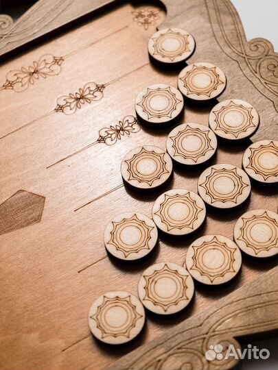 Нарды большие ручной работы 60 см