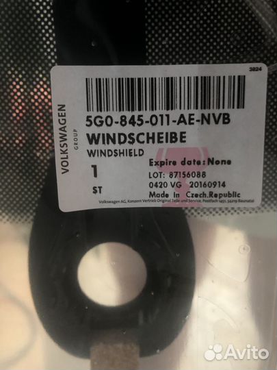 Стекло лобовое гольф 7 оригинал
