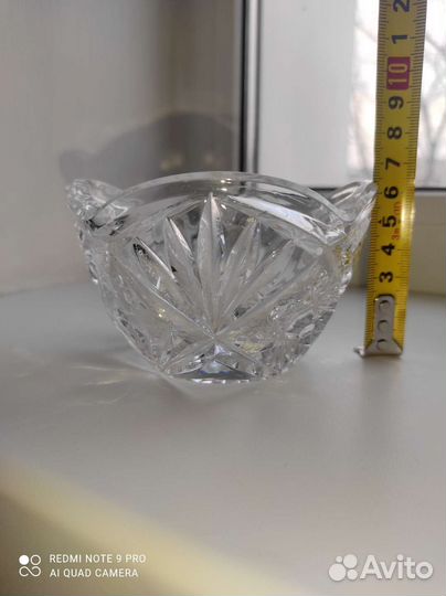 Хрустальная конфетница времён СССР