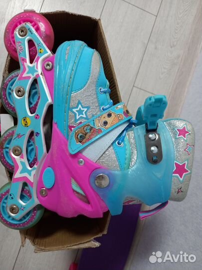 Детские раздвижные ролики 34 37