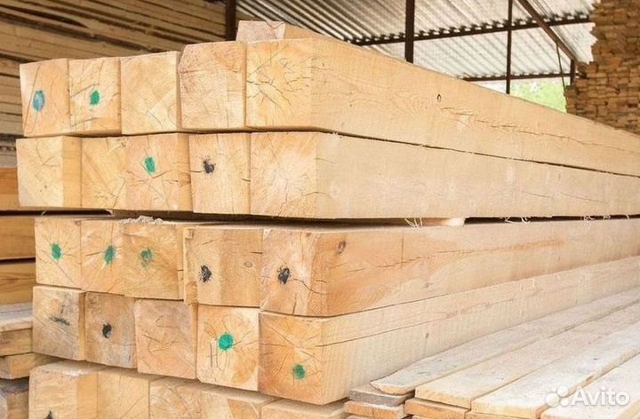 Брус обрезной хвоя