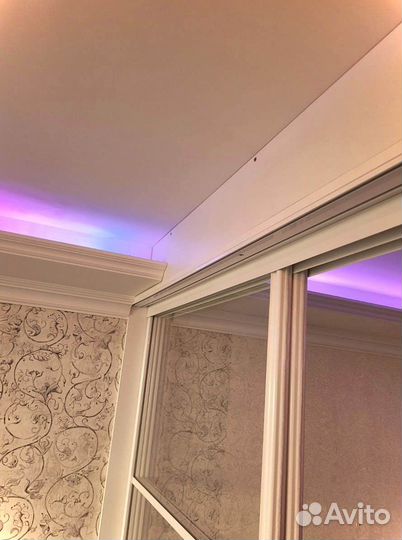 Раздвижная перегородка с матовым стеклом