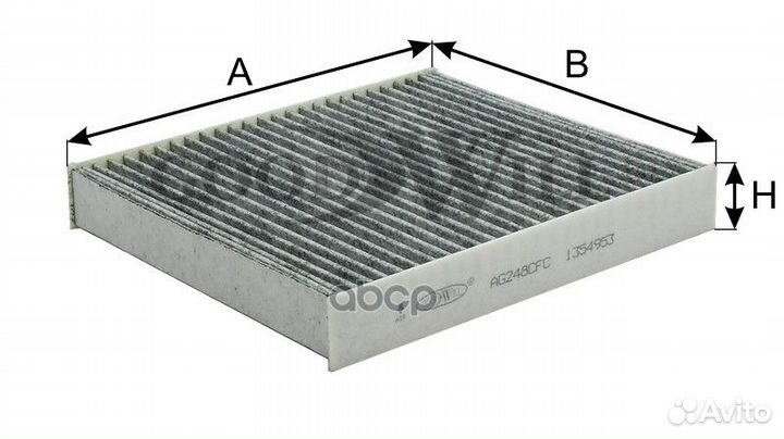 Фильтр салона угольный AG248CFC AG248CFC Goodwill