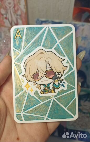 Коллекционные карточки/билетики/шикиши гуашью