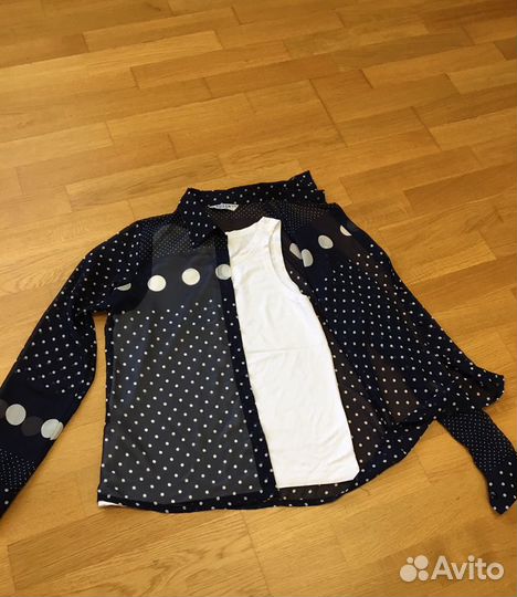 Блуза в горошек