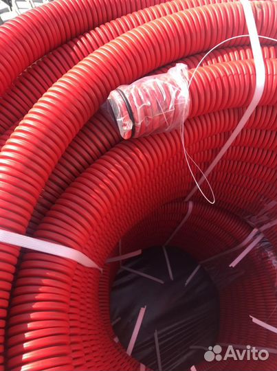 Труба двустенная гофрированная