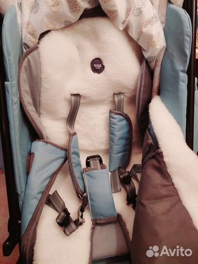 Коляска санки Nika (бирюза)