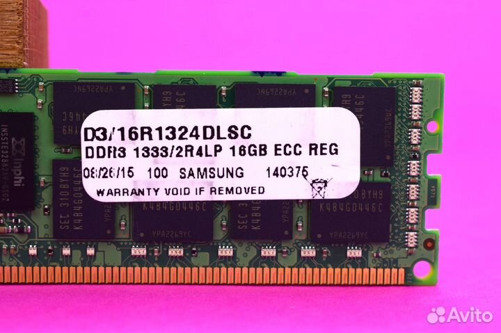DDR3 L ECC REG samsung 16GB 1333 MHz 2Rx4 Server