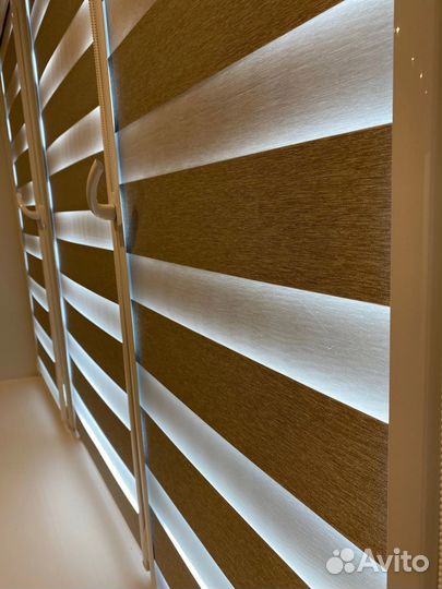 Рулонные шторы день ночь