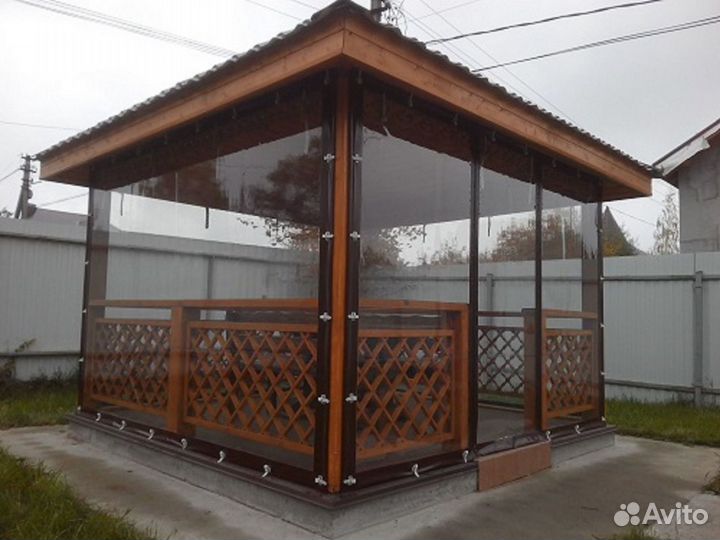 Мягкие окна пвх для беседок