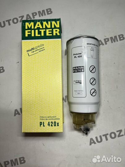 Фильтр топливный сепаратора mann-filter PL420