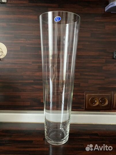 Ваза для цветов стеклянная 40 см (Неман)