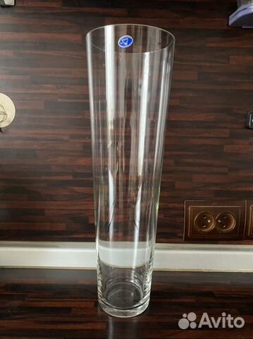 Ваза для цветов стеклянная 40 см (Неман)