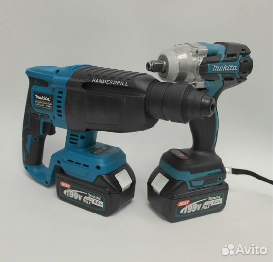 Makita 2 в 1 перфоратор + гайковерт