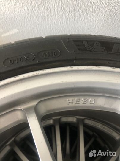 Диски r19 Volk rays RE30 c резиной Michelin