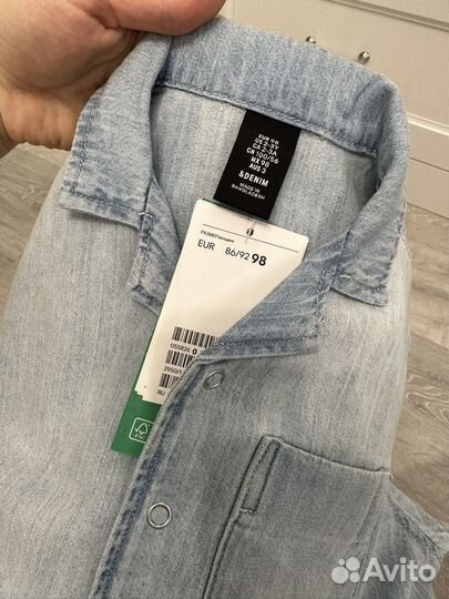 Рубашка новая 98 H&M