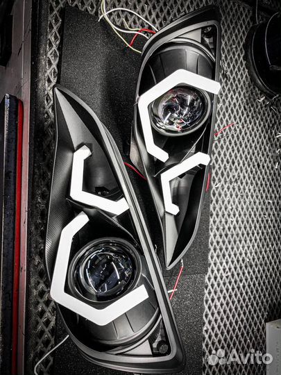 Ангельские глазки на фары Ford focus 3