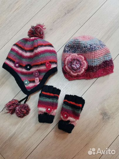 Комплект шапка, шарф 3-6 лет