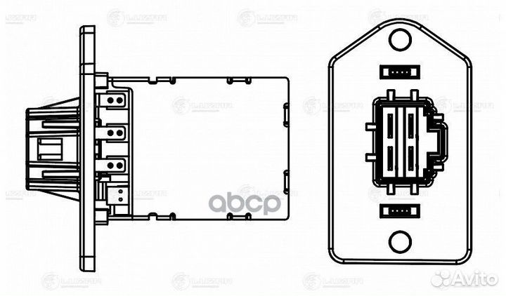 Резистор э/вент. отоп. для а/м Solaris II (17)