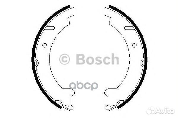 Колодки тормозные барабанные 0986487548 Bosch