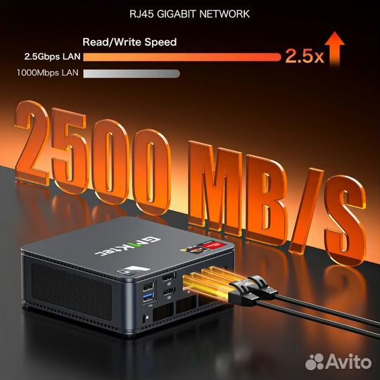 Мини пк gmktec M6. Ryzen 6600H, 0/0 гб