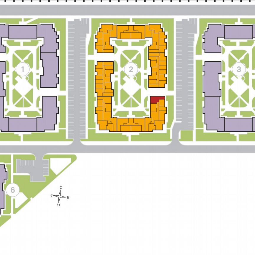 2-к. квартира, 63,9 м², 3/4 эт.