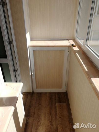 Отделка балконов и лоджий, шкафы на балкон