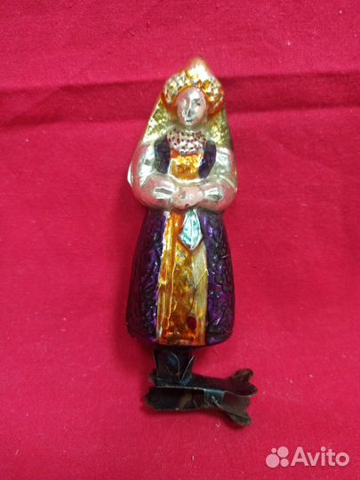 Елочные игрушки СССР. Царевна Несмеяна. Реставрац