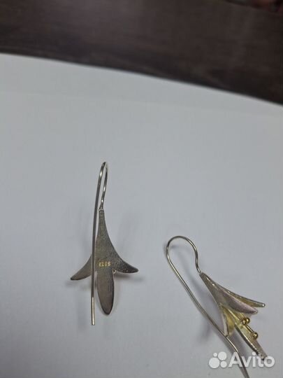 Серьги серебро