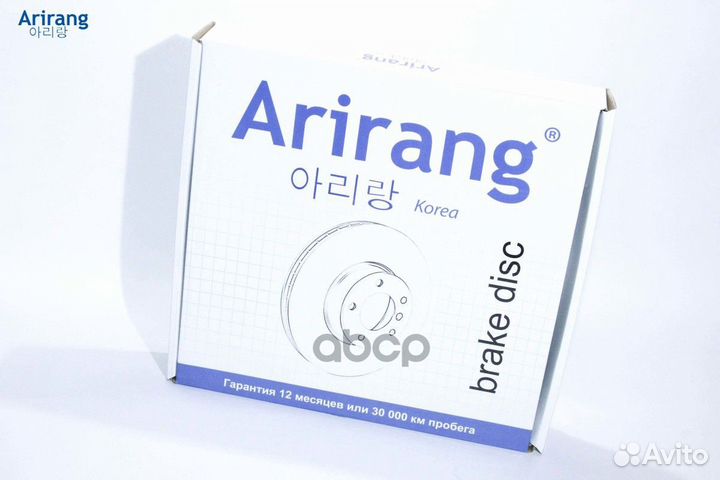 Диск переднего тормоза ARG291141 Arirang