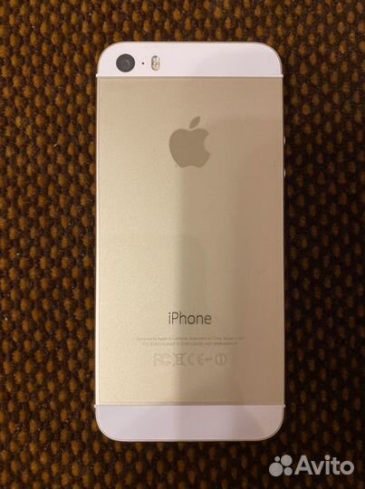 Телефон iPhone 5s, рабочий, полный комплект