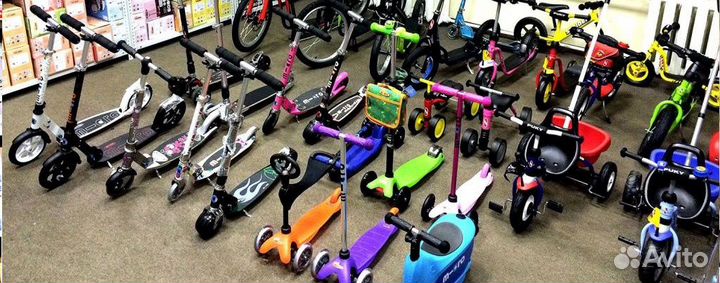 Самокат для взрослых девочек и мальчиков