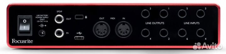 Аудиоинтерфейс usb Focusrite Scarlett 8i6 3rd Gen