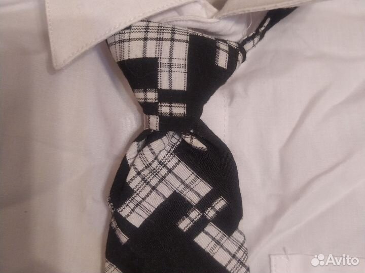 Рубашка для мальчика+жилет+галстук на р. 48