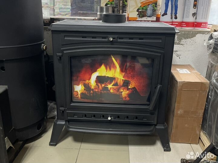 Печь-камин дровяная