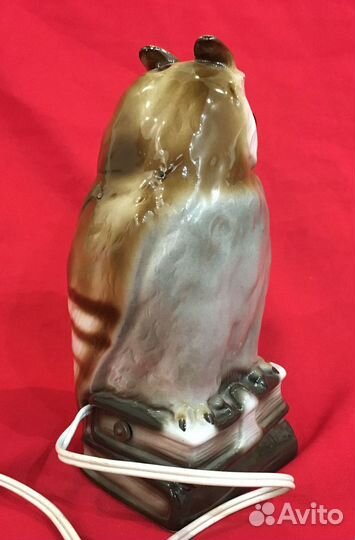 Статуэтка фарфоровая, Ночник, Сова. ГДР. Германия