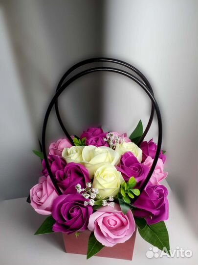 Мыльные тюльпаны и розы