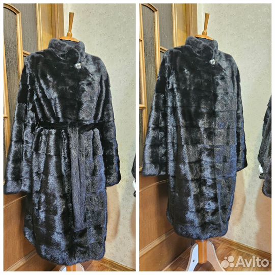 Шуба норковая 52-54, Новая длина 105см,в груди 134