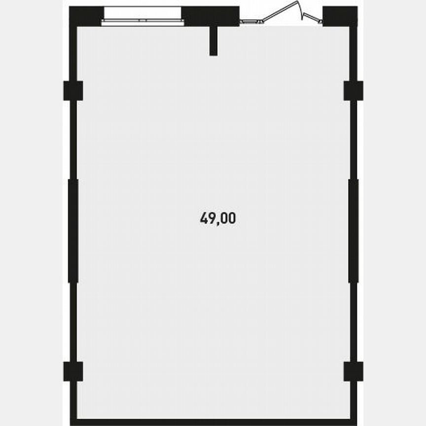 Квартира-студия, 49 м², 1/18 эт.